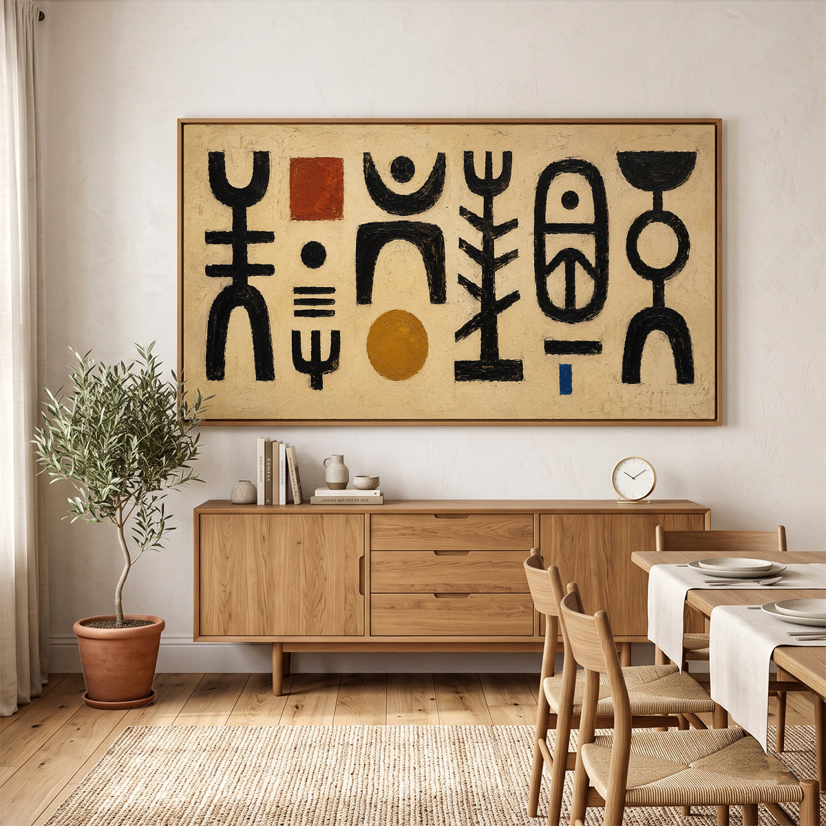 Abstract Painting in a Lifestyle Setting