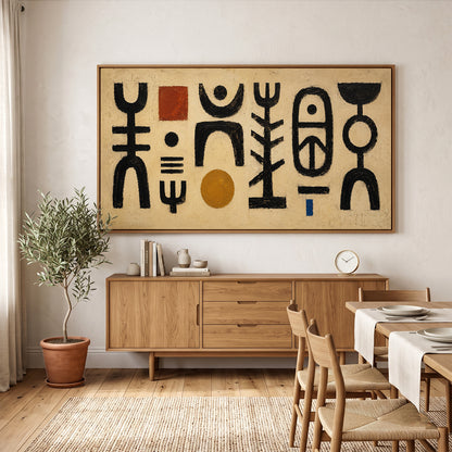 Abstract Painting in a Lifestyle Setting