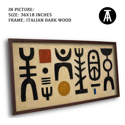 Artwork in Dark Wood Frame