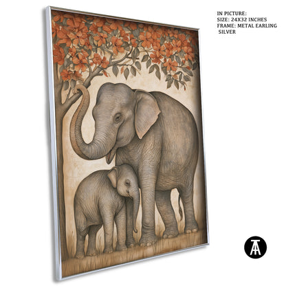 Artwork in Metal Earling Silver Frame