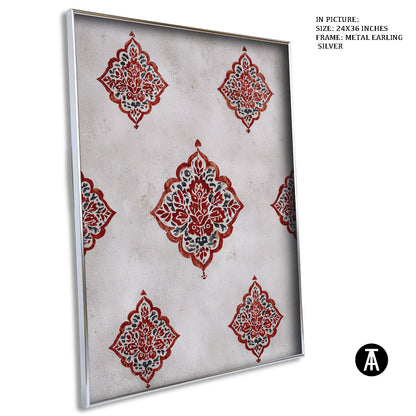 Artwork in Metal Earling Silver Frame