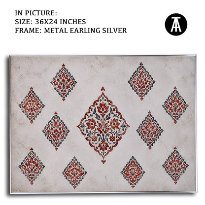 Artwork in Metal Earling Silver Frame