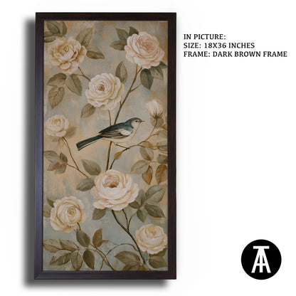 Artwork in Dark Brown Frame