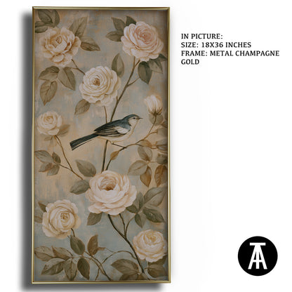 Artwork in Metal Champagne Gold Frame