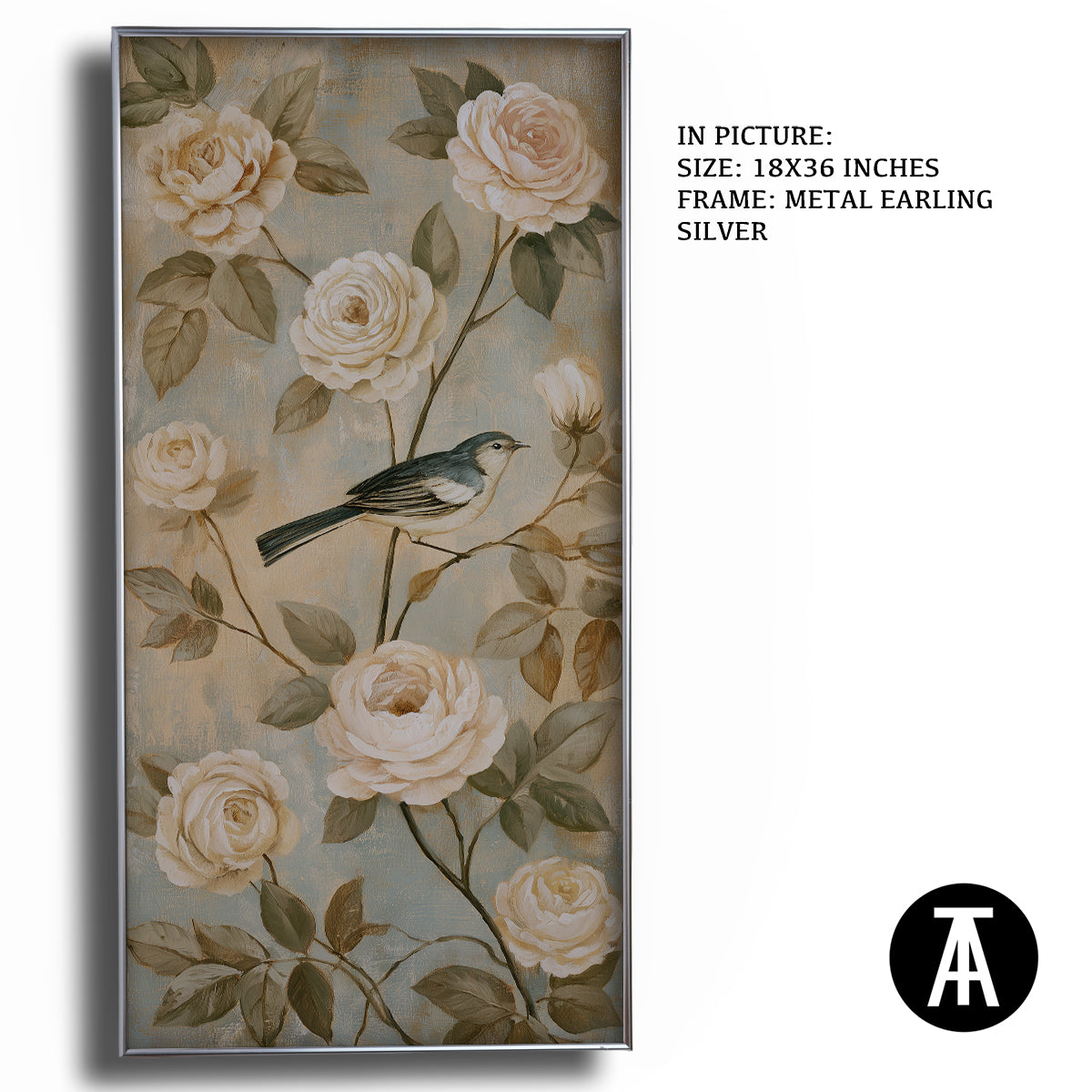 Artwork in Metal Earling Silver Frame