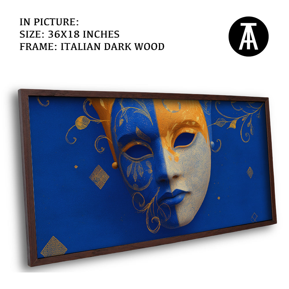 Artwork in Dark Wood Frame