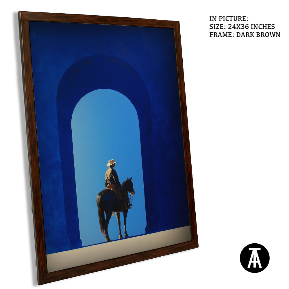 Artwork in Dark Brown Frame