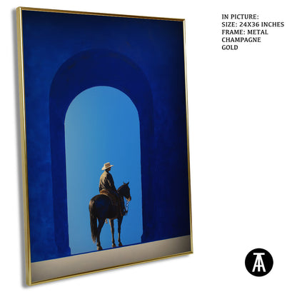 Artwork in Metal Champagne Gold Frame