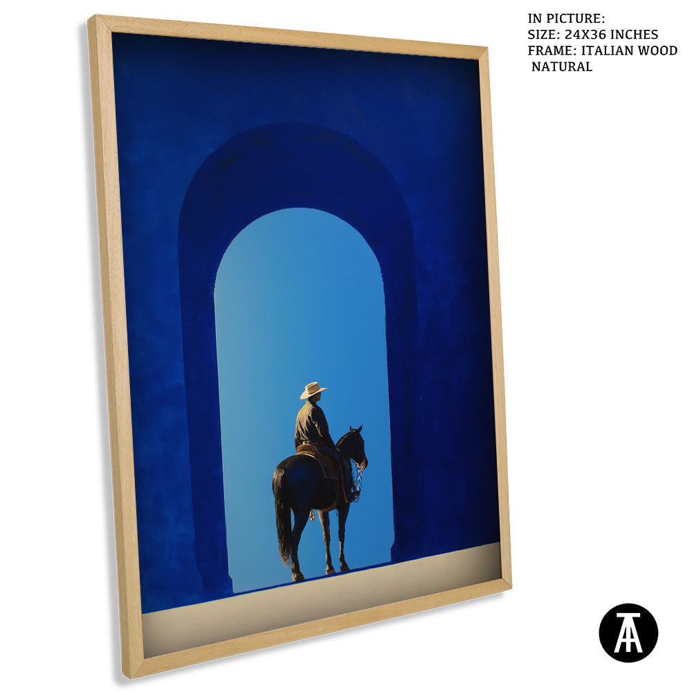 Artwork in Natural Wood Frame