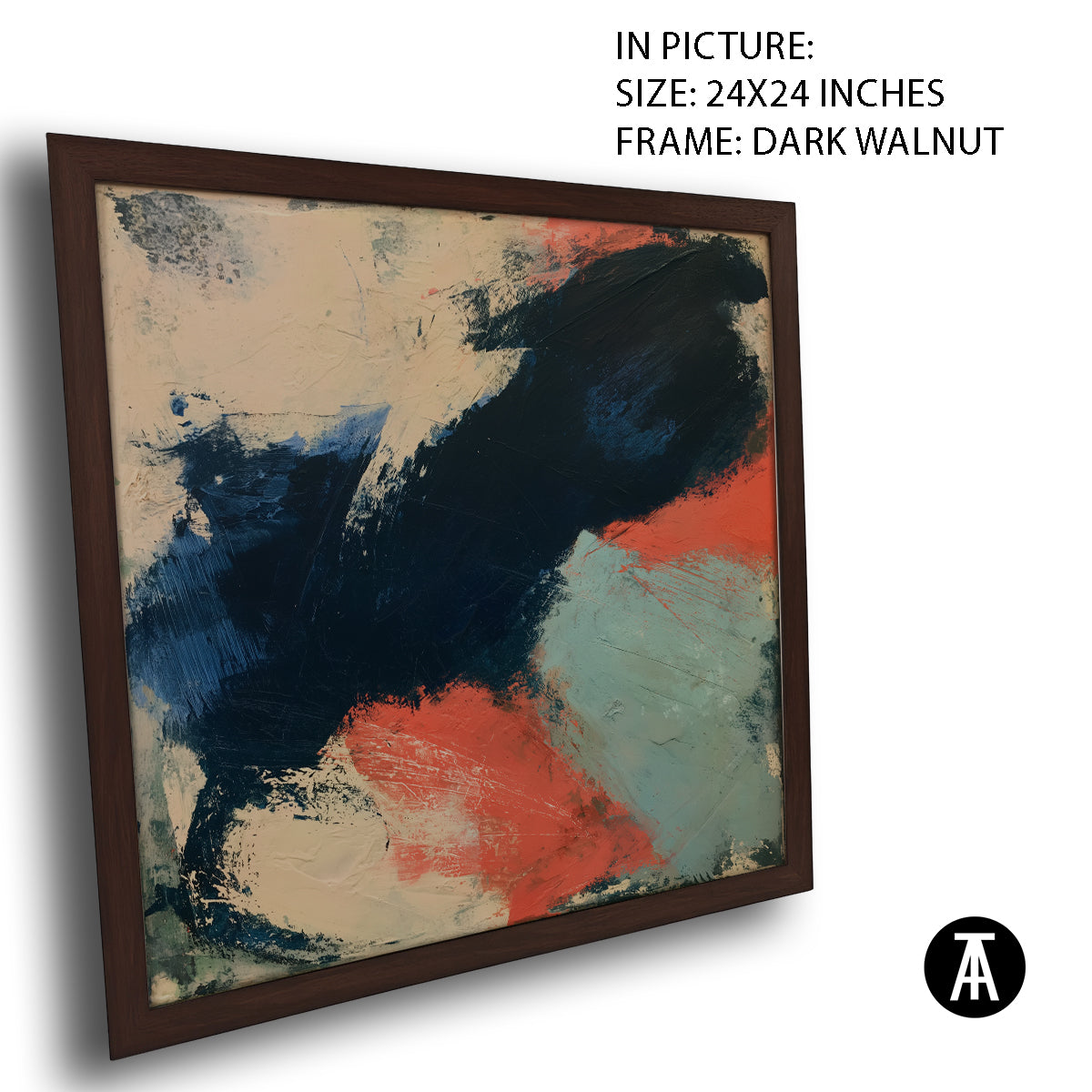 Artwork in Dark Walnut Frame