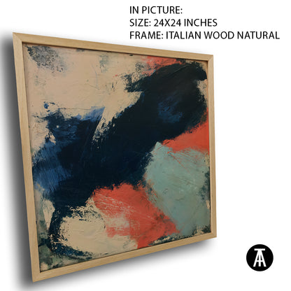 Artwork in Natural Wood Frame