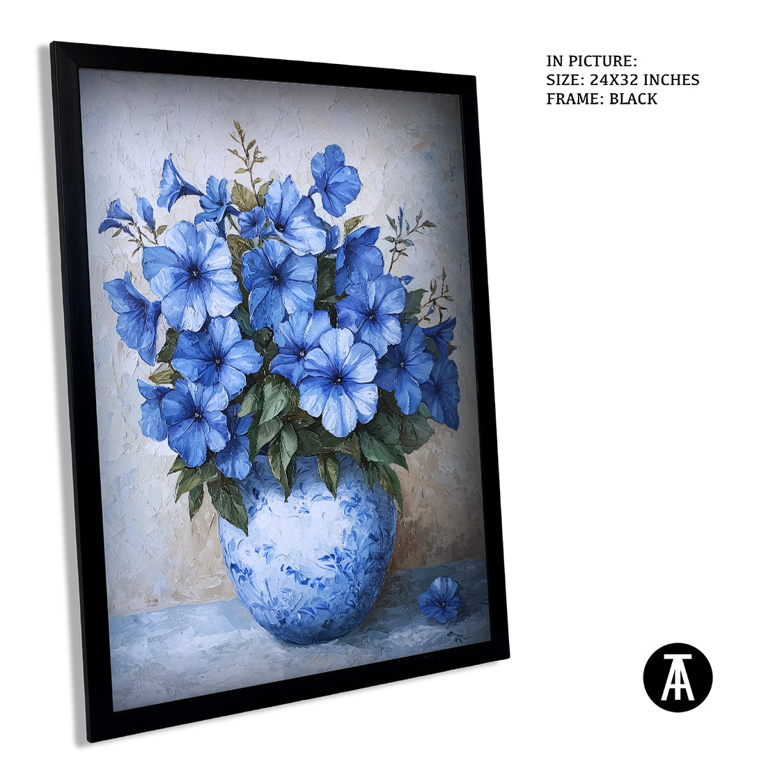 Sample Artwork in Black Frame