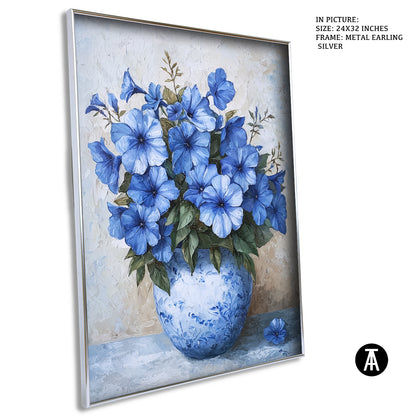 Sample Artwork in Earling Silver Metal Frame