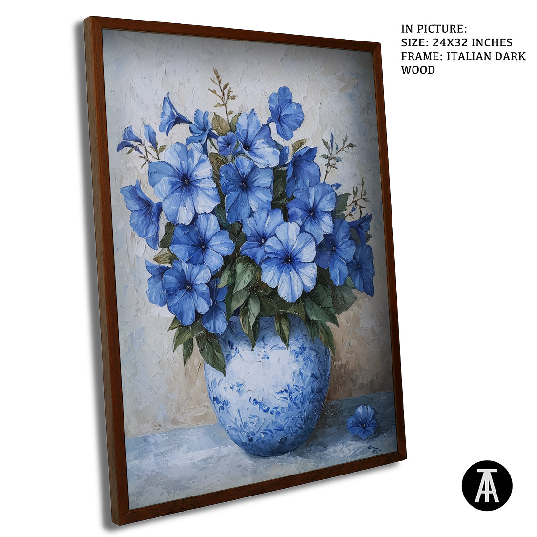 Sample Artwork in Italian Wood Framing Dark