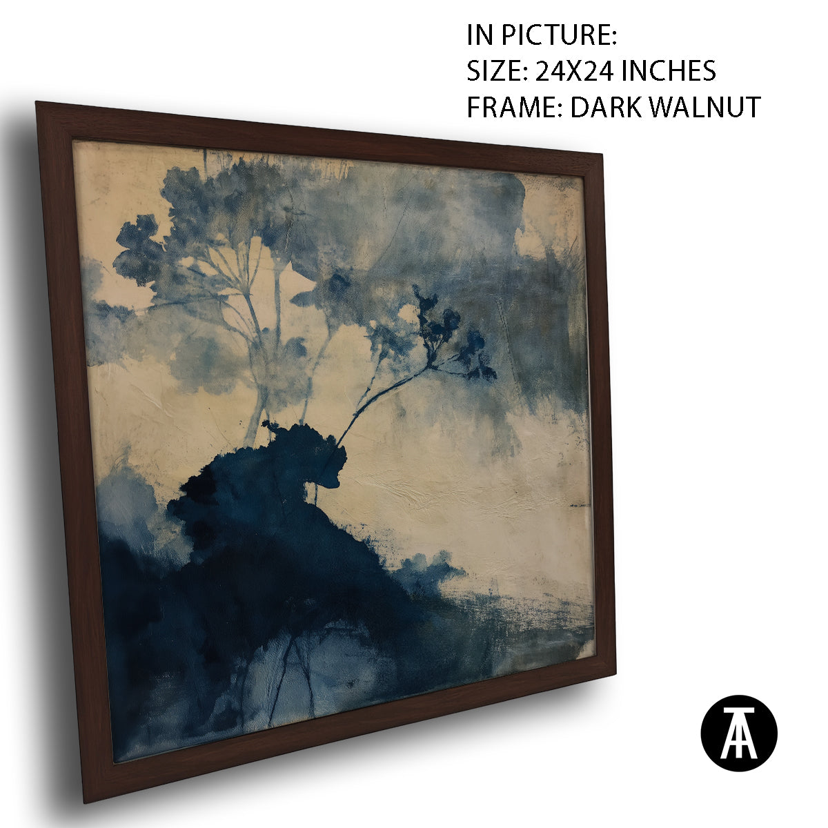 Artwork in Dark Walnut Frame