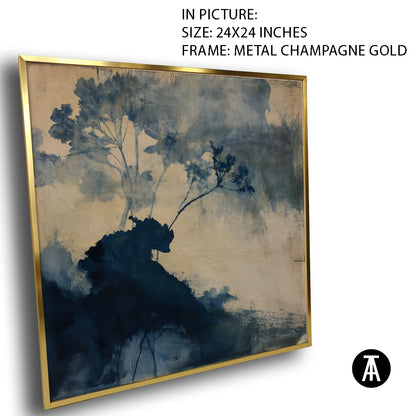 Artwork in Metal Champagne Gold Frame