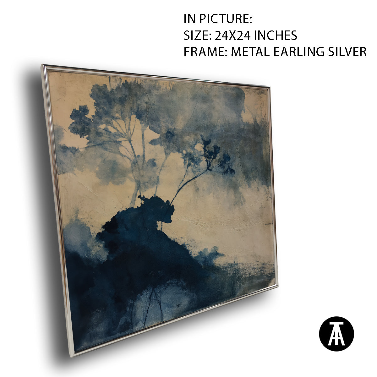 Artwork in Metal Earling Silver Frame