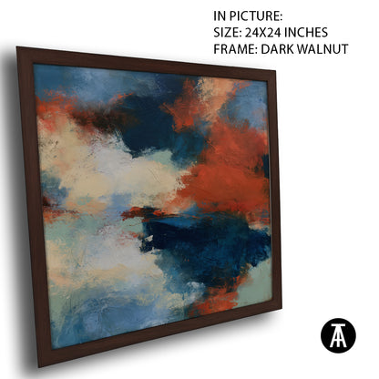 Artwork in Dark Walnut Frame