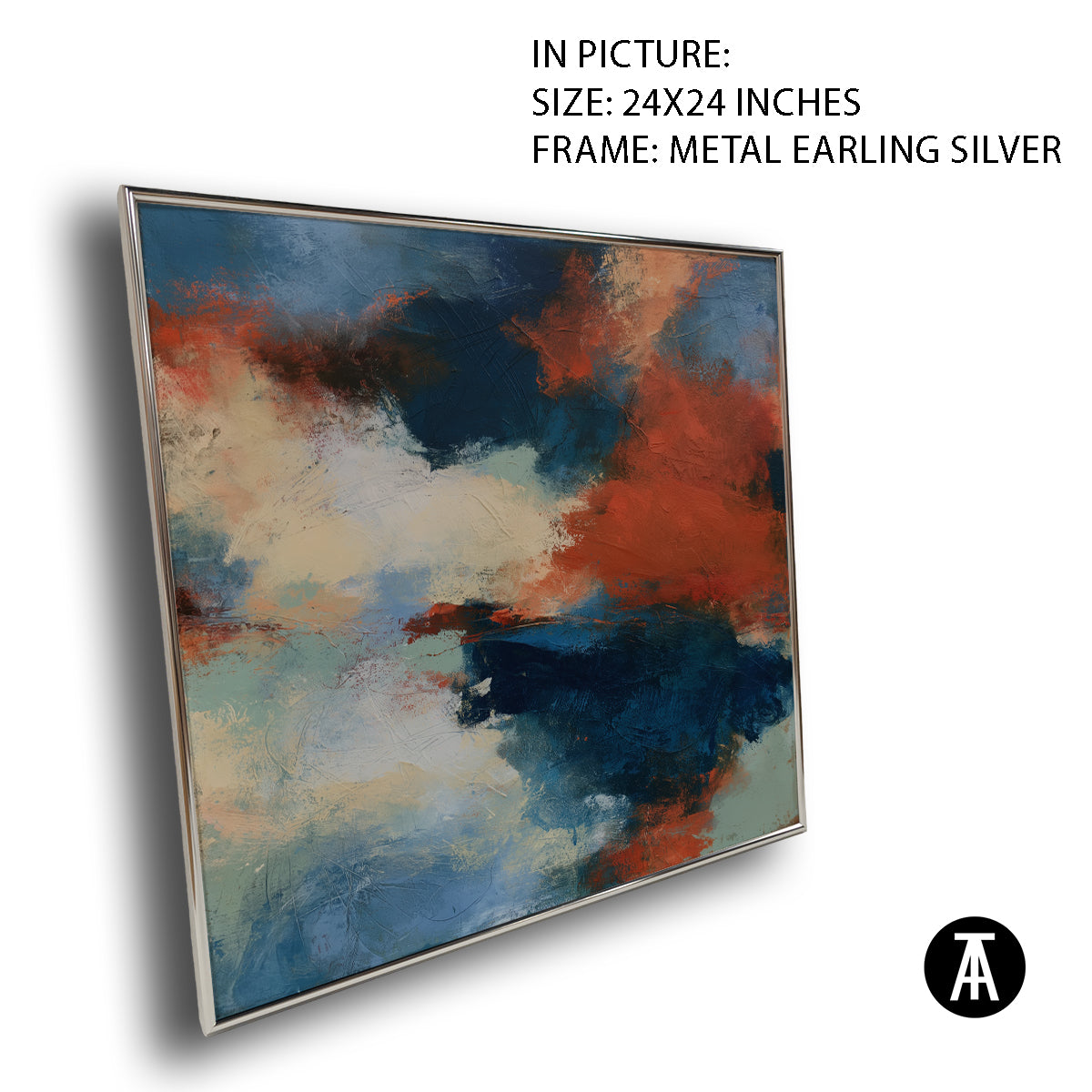 Artwork in Metal Earling Silver Frame