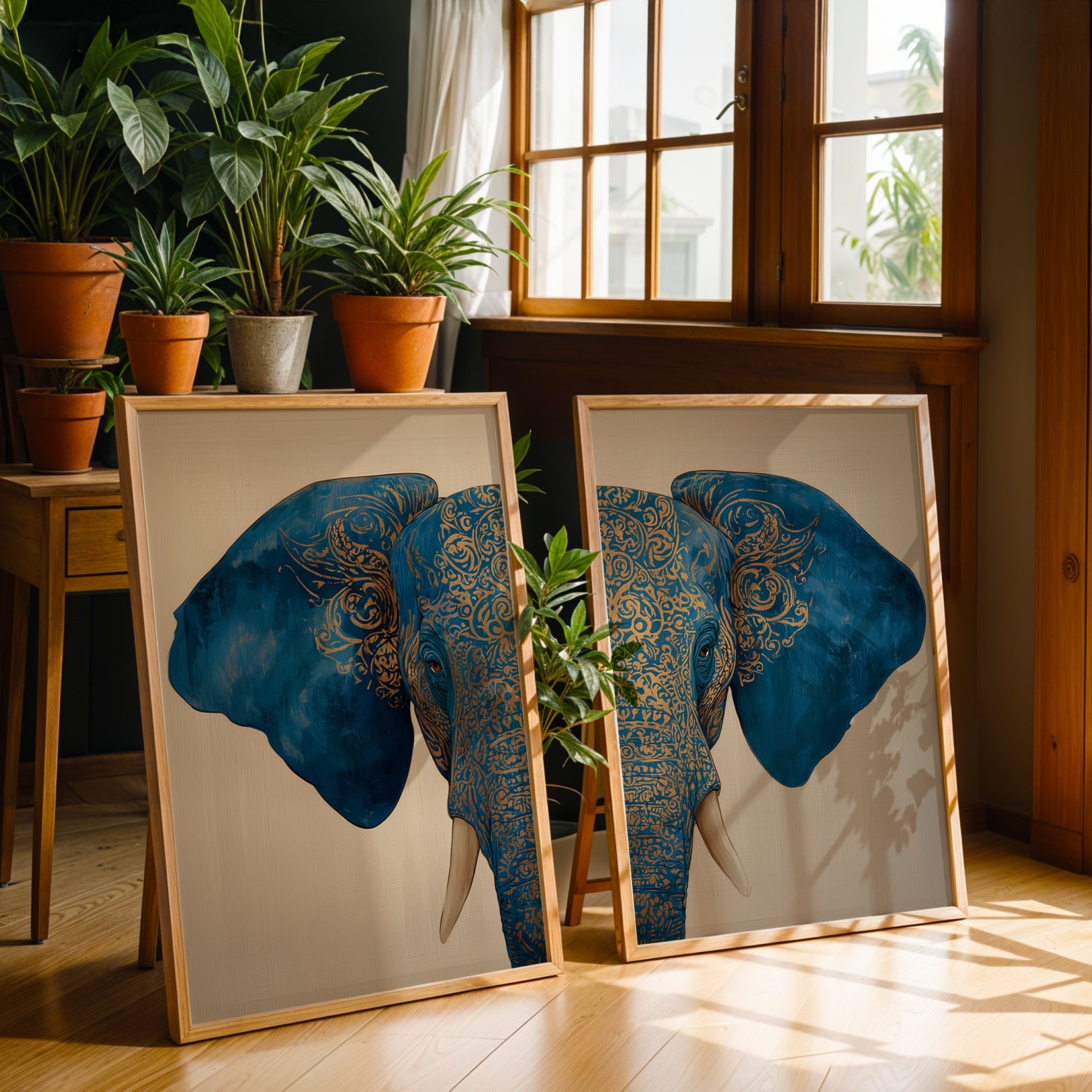 Heritage Indian Painting in a Lifestyle Setting