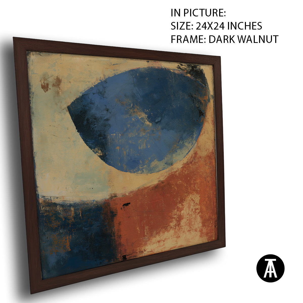 Artwork in Dark Walnut Frame