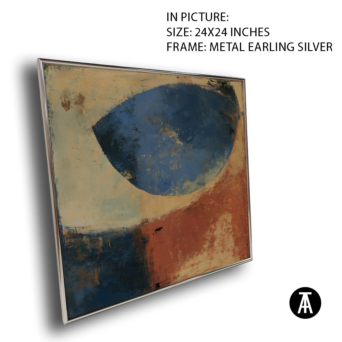 Artwork in Metal Earling Silver Frame