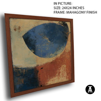 Artwork in Mahogany Finish Frame