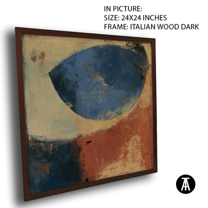 Artwork in Dark Wood Frame