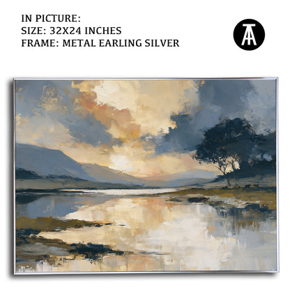 Artwork in Metal Earling Silver Frame