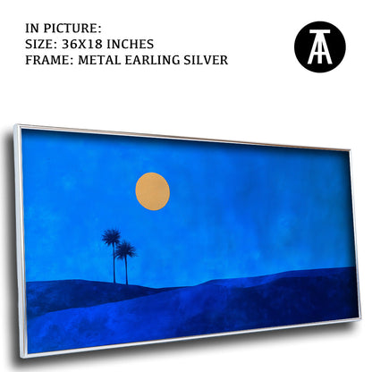 Artwork in Metal Earling Silver Frame