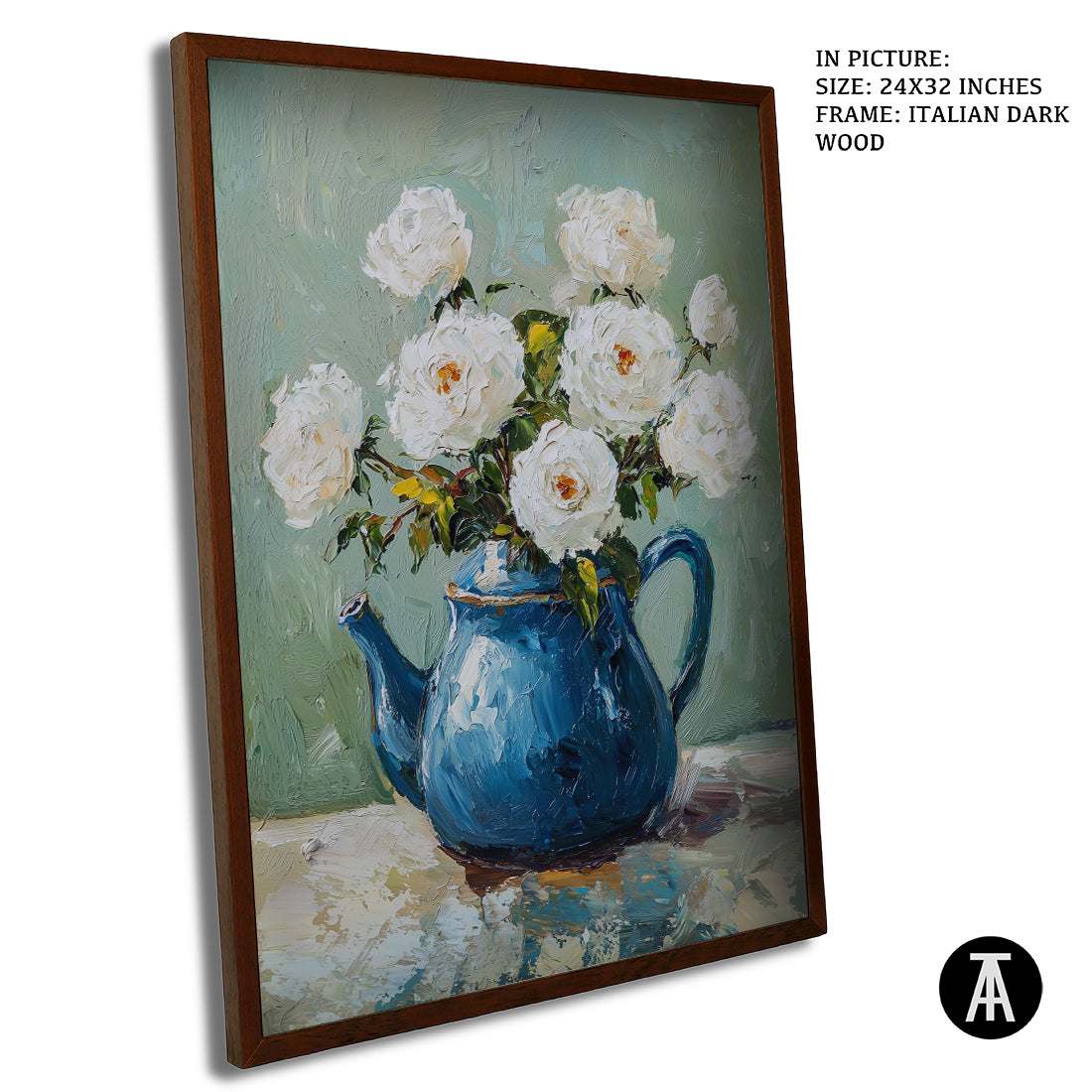 Sample Artwork in Italian Wood Framing Dark