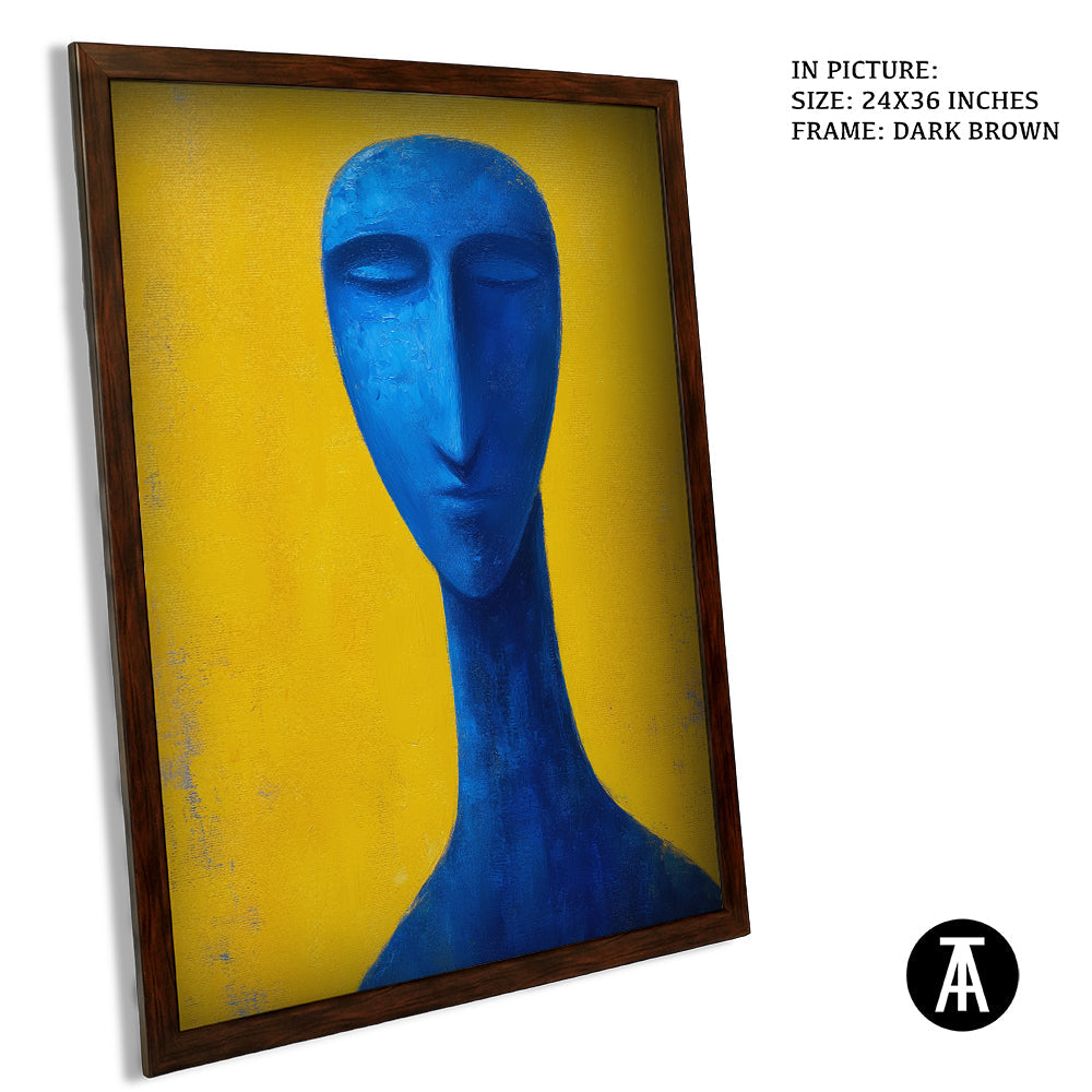 Artwork in Dark Brown Frame