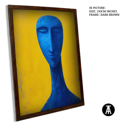 Artwork in Dark Brown Frame