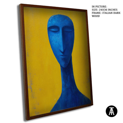 Artwork in Dark Wood Frame