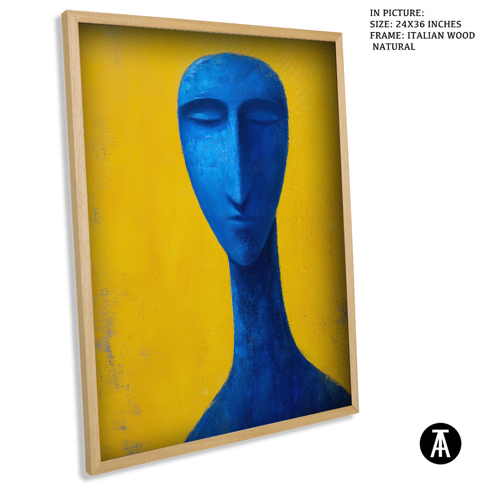 Artwork in Natural Wood Frame