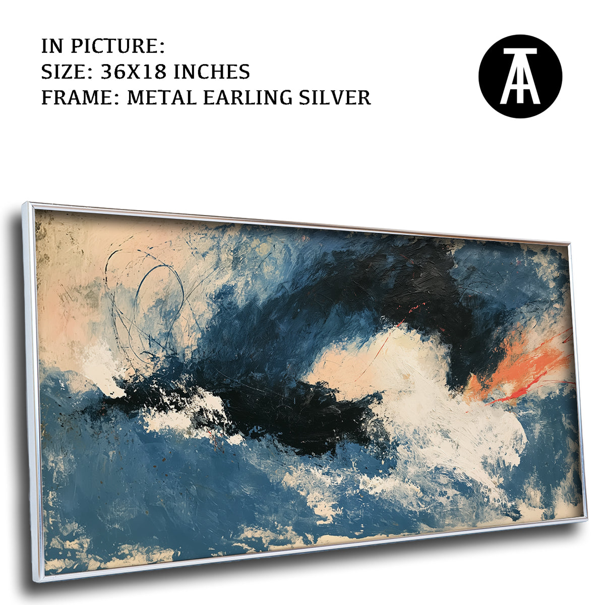 Artwork in Metal Earling Silver Frame