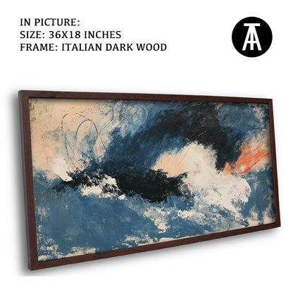 Artwork in Dark Wood Frame