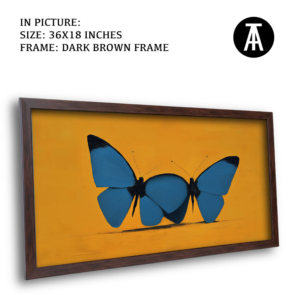 Artwork in Dark Brown Frame