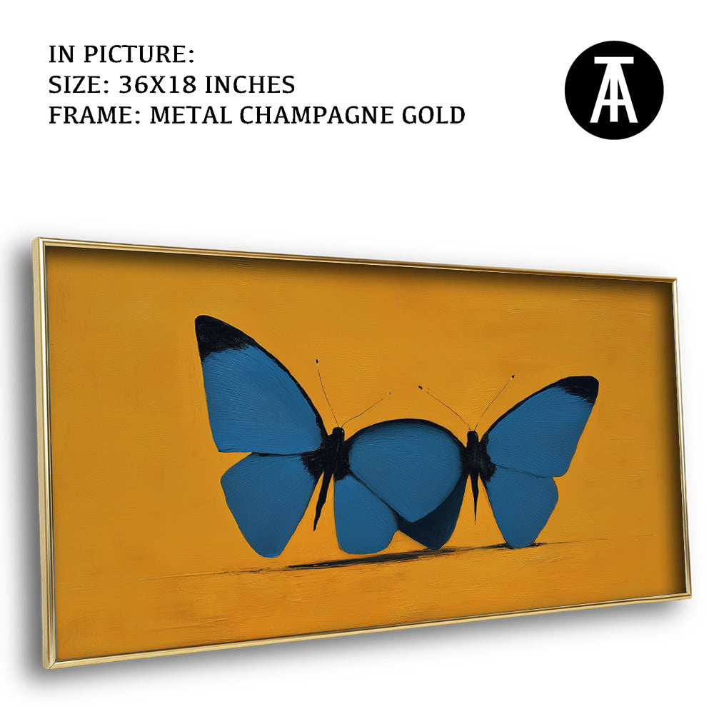 Artwork in Metal Champagne Gold Frame