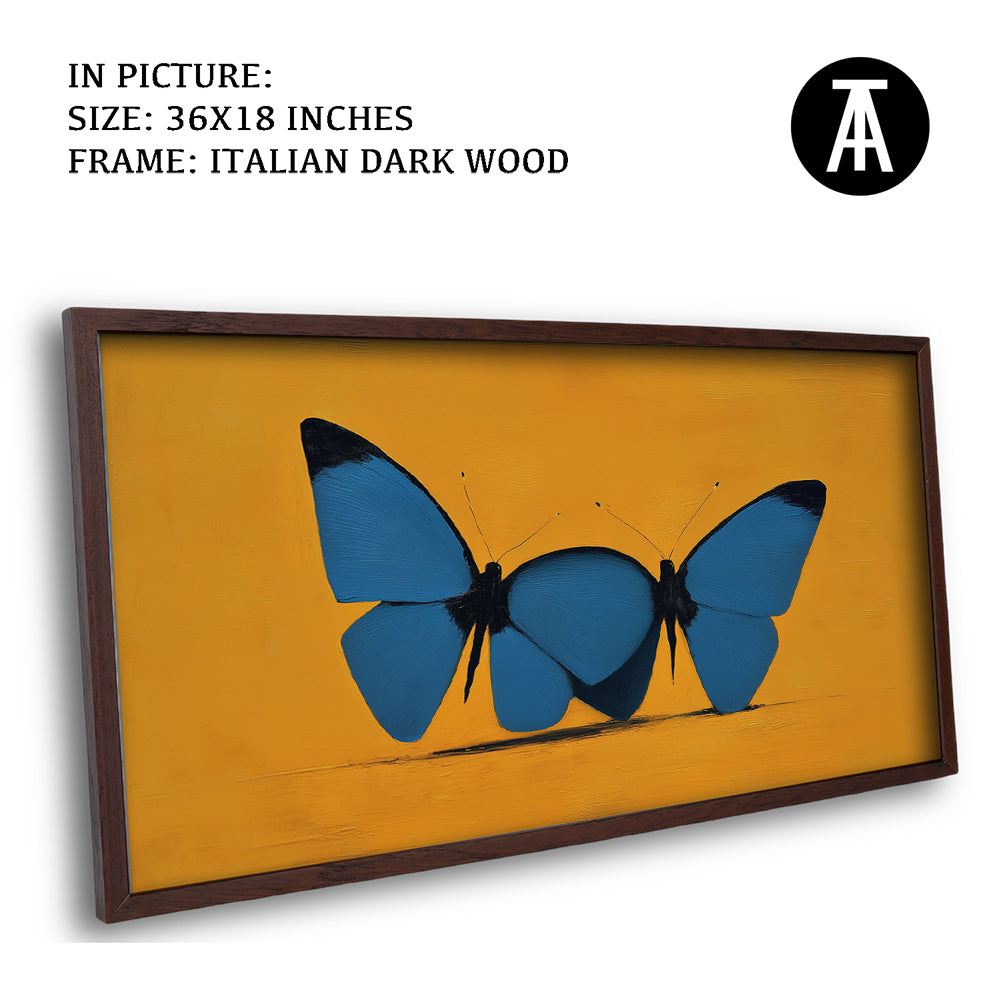 Artwork in Dark Wood Frame