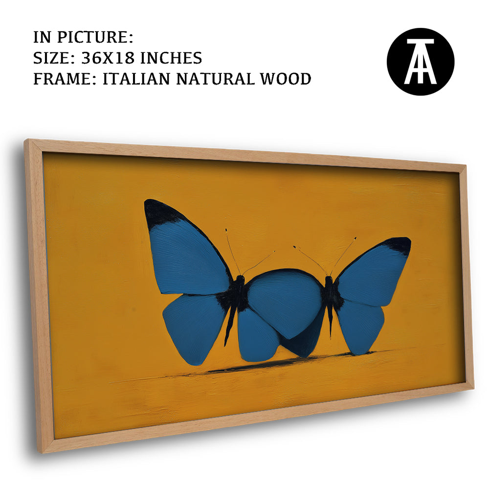 Artwork in Natural Wood Frame
