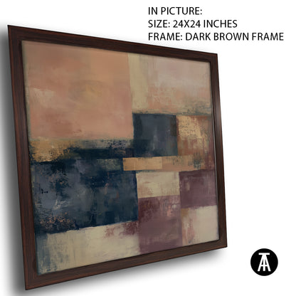 Artwork in Dark Brown Frame