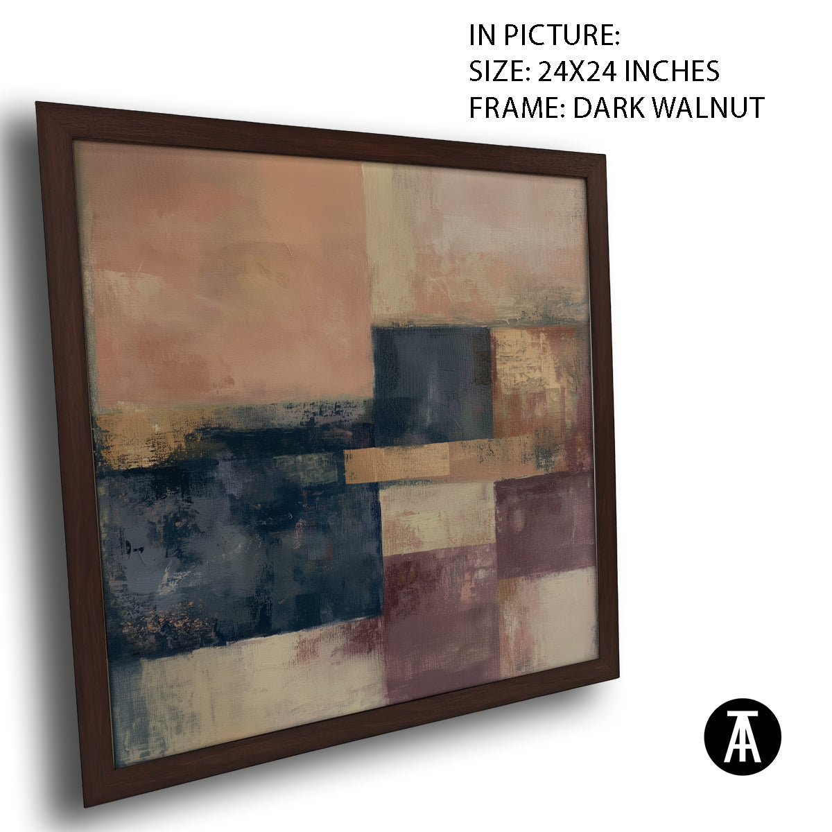 Artwork in Dark Walnut Frame
