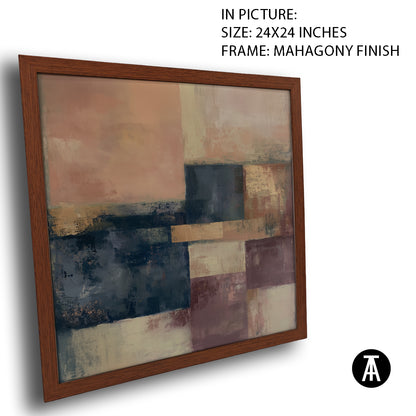 Artwork in Mahogany Finish Frame