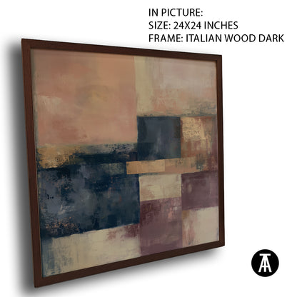 Artwork in Dark Wood Frame