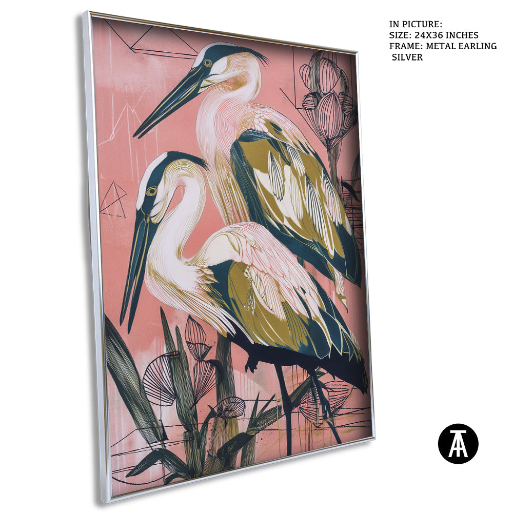 Artwork in Metal Earling Silver Frame