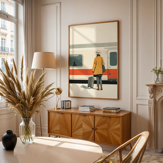 Minimalist Painting in a Lifestyle Setting