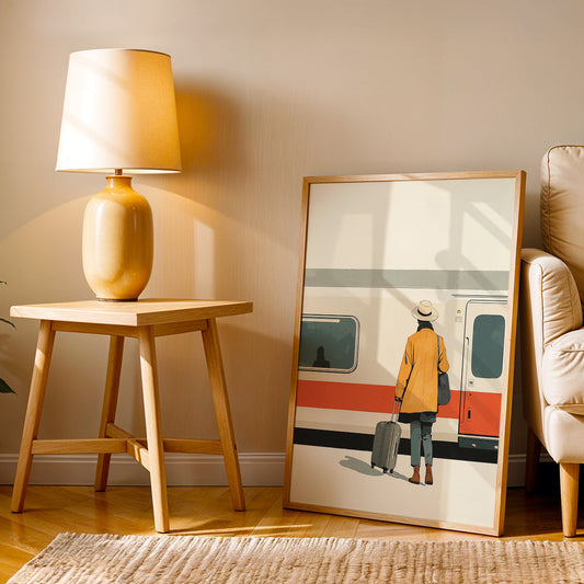 Minimalist Artwork in a Lifestyle Setting