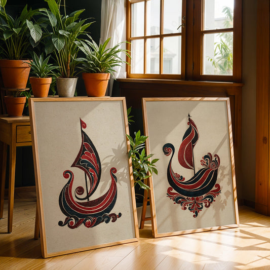 Heritage Indian Painting in a Lifestyle Setting