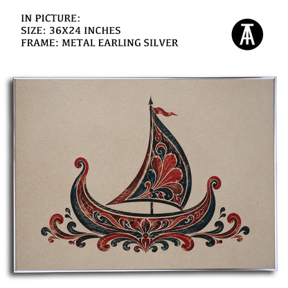 Artwork in Metal Earling Silver Frame